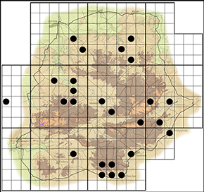 Azanus moriqua Waterberg distribution